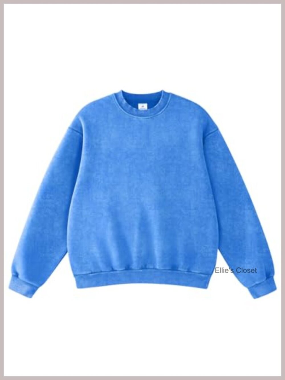 Oversized Crewneck Sweatshirt Heavyweight Fleece Pullover Unisex Vintage